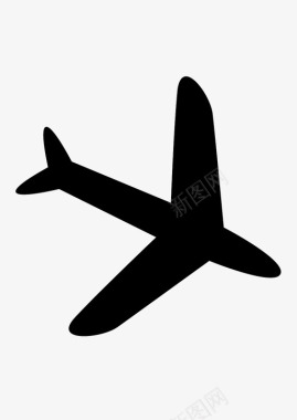 飞机降落飞行图标图标