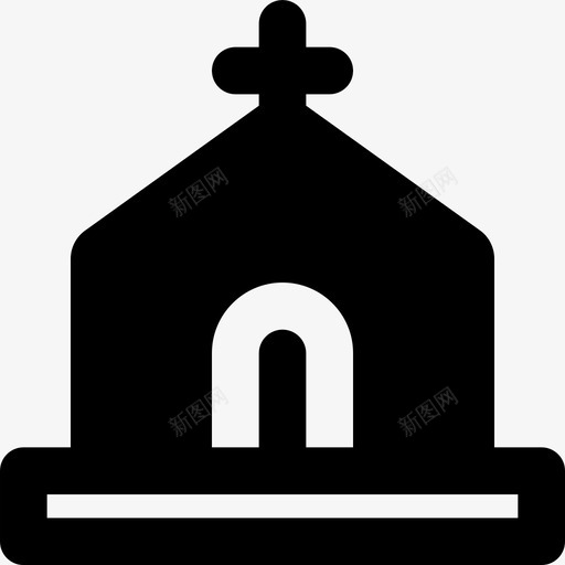 教堂建筑祈祷图标svg_新图网 https://ixintu.com 建筑 教堂 狂欢节mdsolid 祈祷
