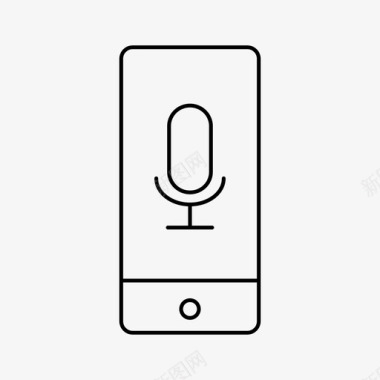 iphone麦克风音频设备图标图标