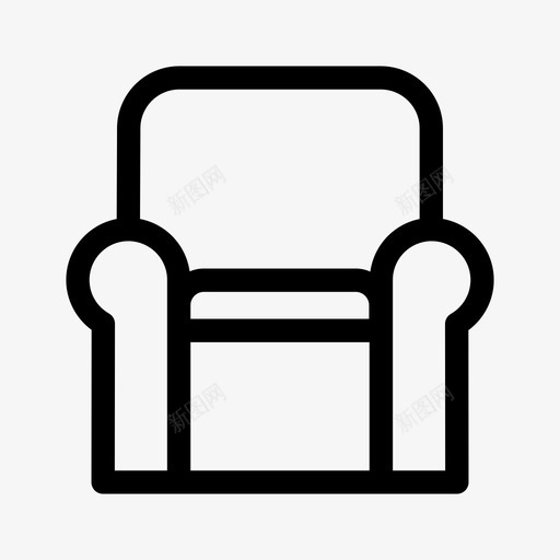躺椅椅子家具图标svg_新图网 https://ixintu.com 家 家具 座位 椅子 沙发 躺椅