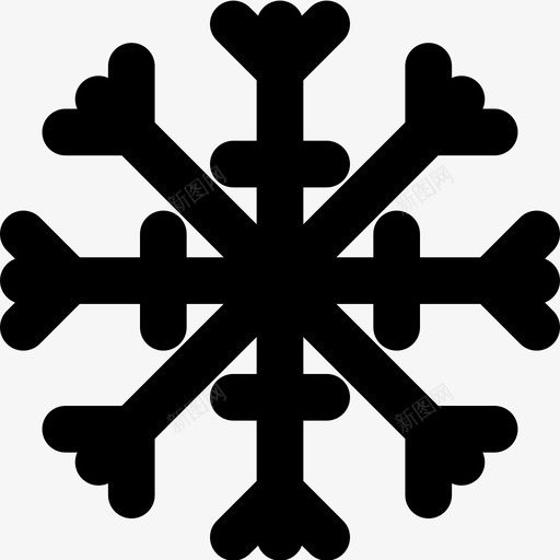 雪花圣诞节假日图标svg_新图网 https://ixintu.com 假日 冬天 圣诞节 雪花