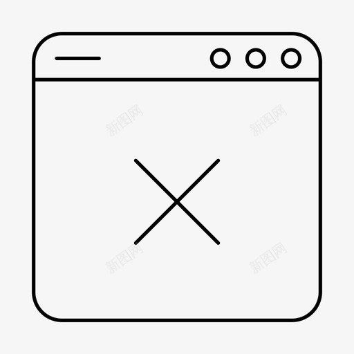 取消应用程序错误图标svg_新图网 https://ixintu.com ui x 取消 应用程序 用户界面 错误