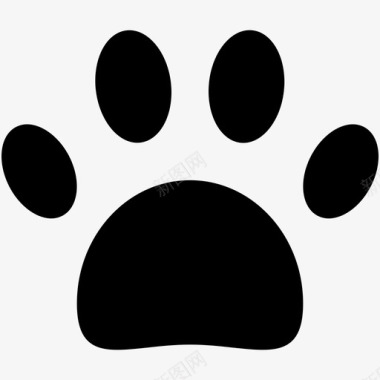 爪印动物脚动物爪图标图标