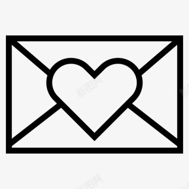 电子邮件爱情留言图标图标