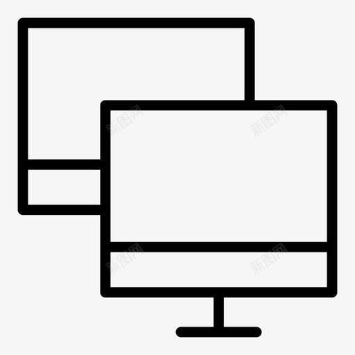 计算机复制显示图标svg_新图网 https://ixintu.com 复制 并行桌面 显示 计算机 计算机技术概要