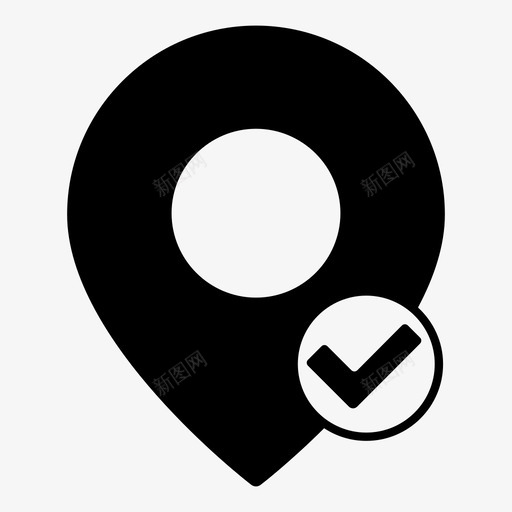 批准地图标识接受方向svg_新图网 https://ixintu.com 位置 地图标识 导航 批准地图标识 接受 方向