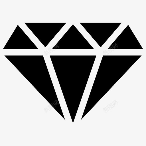 钻石辉煌宝石图标svg_新图网 https://ixintu.com ios网络用户界面 宝石 珠宝 辉煌 钻石