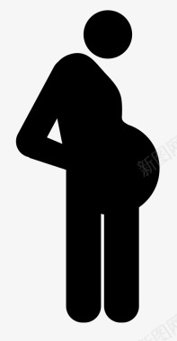 怀孕了妈妈孕妇图标图标