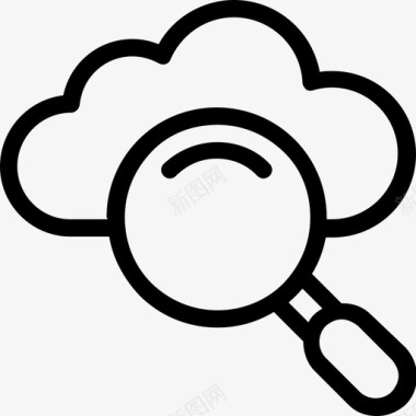云搜索云计算icloud图标图标