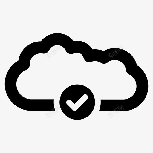 云计算检查对图标svg_新图网 https://ixintu.com 云计算 对 检查 验证