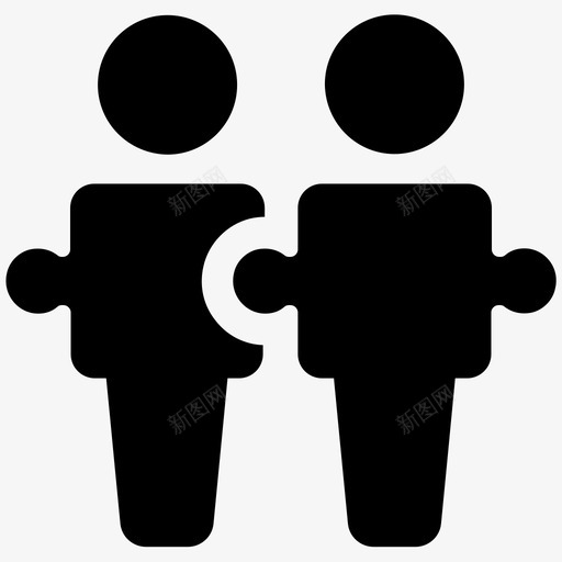 团队合作合作伙伴关系沙内图标svg_新图网 https://ixintu.com 合作伙伴关系 商业坚实第4卷 团队合作 沙内