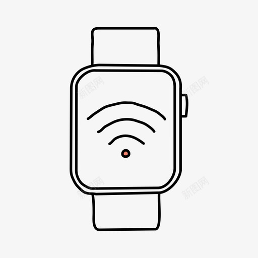 applewatch无线信号applewatch设备图标svg_新图网 https://ixintu.com applewatch applewatch无线信号 wifi 屏幕 设备