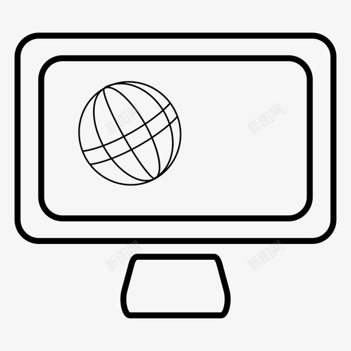 桌面计算机互联网图标svg_新图网 https://ixintu.com 互联网 屏幕 桌面 计算机