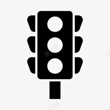 红绿灯导航道路图标图标