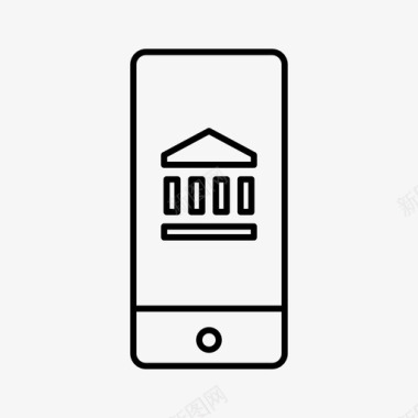 iphone银行设备移动支付图标图标