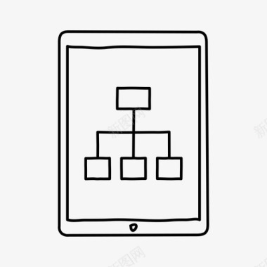 ipad站点地图图表设备图标图标