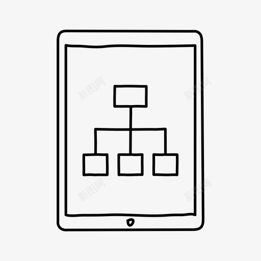 ipad站点地图图表设备图标svg_新图网 https://ixintu.com ipad站点地图 图表 屏幕 设备