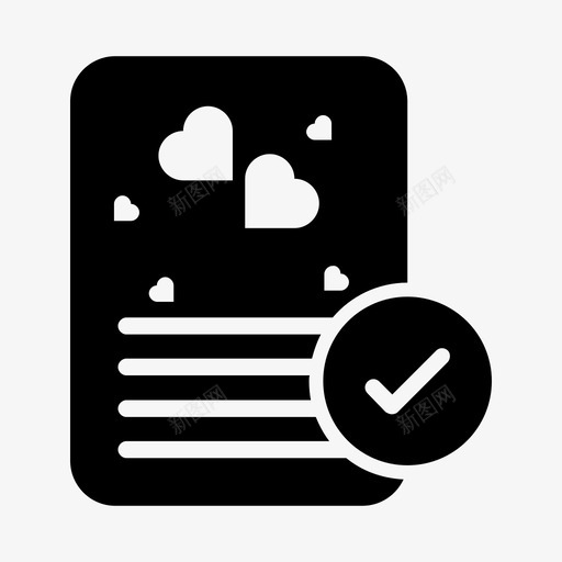 情书选择接受文件图标svg_新图网 https://ixintu.com 情书 情书选择 接受 文件 结婚卡