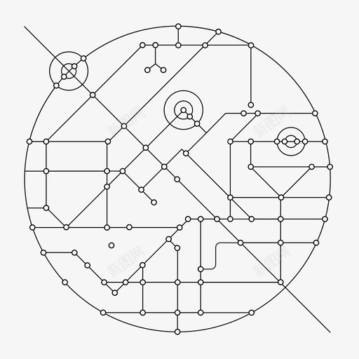 圆形电路计算机图标svg_新图网 https://ixintu.com 圆形电路 计算机