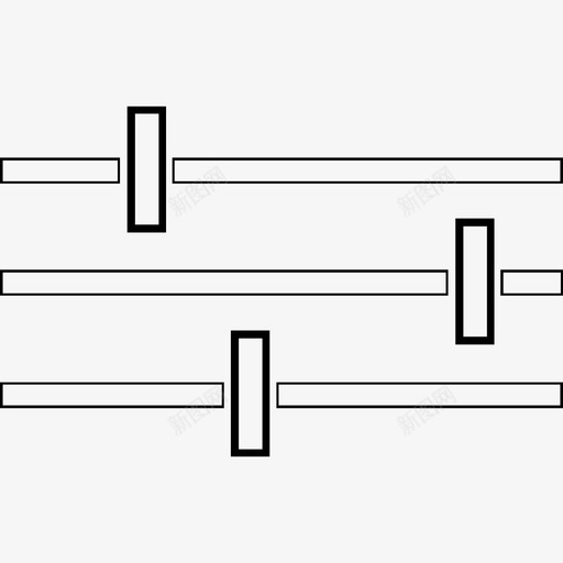 滑块控制器控件图标svg_新图网 https://ixintu.com 控件 控制器 滑块 设置 选项