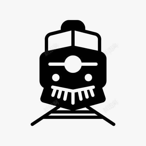 地铁火车交通图标svg_新图网 https://ixintu.com 交通 地铁 火车 火车图标 运输 长途旅行