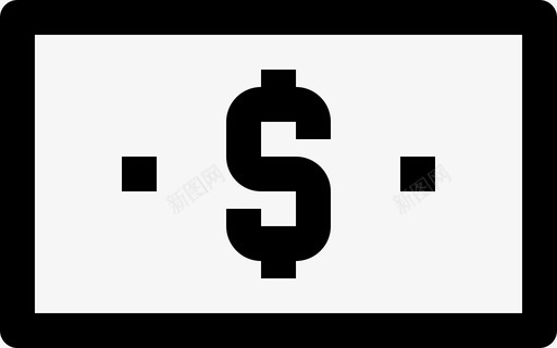 钱银行钞票图标图标