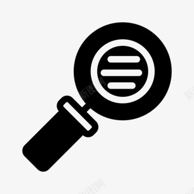 放大镜化学搜索图标图标