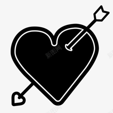 情人节的心情人的心箭图标图标