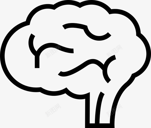 大脑解剖学身体部位图标svg_新图网 https://ixintu.com 创造过程 大脑 思考 想法 解剖学 身体部位