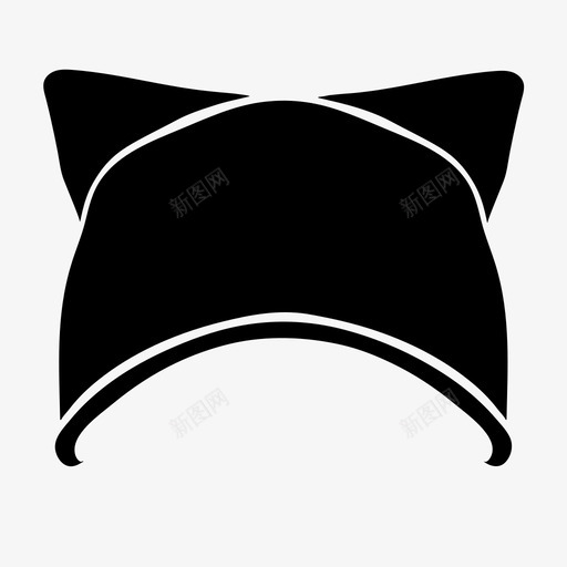猫咪帽小熊帽帽子图标svg_新图网 https://ixintu.com 小熊帽 帽子 猫咪 猫咪帽