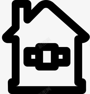 房屋公用设施房地产物业图标图标