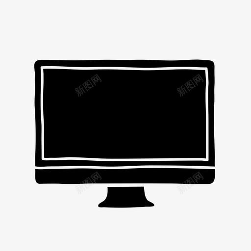 台式机台式计算机设备图标svg_新图网 https://ixintu.com imac 台式机 台式计算机 屏幕 设备