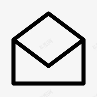 打开信封信件电子邮件图标图标