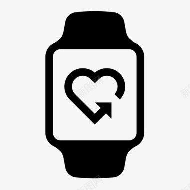 心率苹果手表健身跟踪图标图标