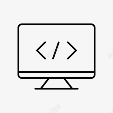 桌面设备网络代码开发图标图标