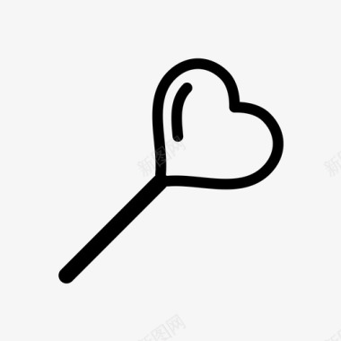心形糖棒棒糖爱情图标图标