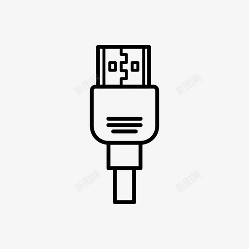 hdmi电缆输入图标svg_新图网 https://ixintu.com hdmi hdmiusb电缆 插头 电缆 端口 输入