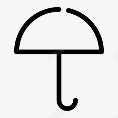 雨伞保险遮阳板图标图标