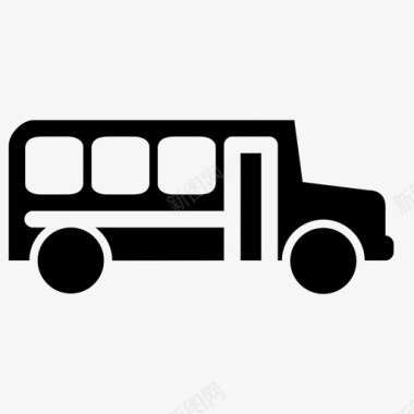 校车城市巴士旅游图标图标