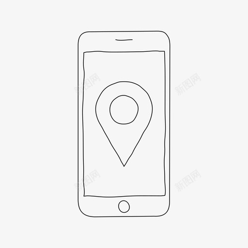 iphone方向设备地图图标svg_新图网 https://ixintu.com iphone方向 地图 屏幕 设备
