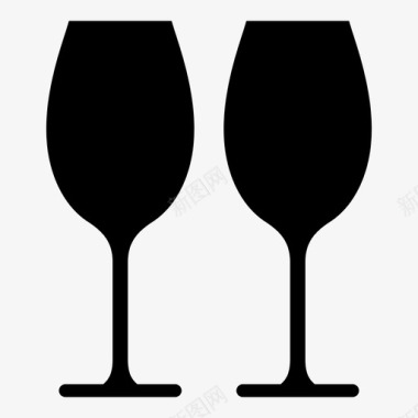 酒杯水晶图标图标