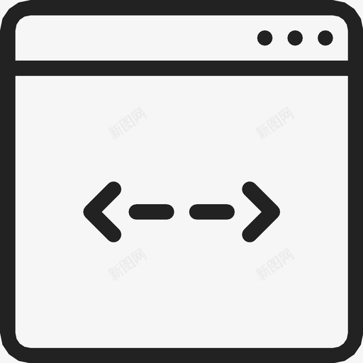 窗口代码编码图标svg_新图网 https://ixintu.com html 代码 窗口 编码 编程