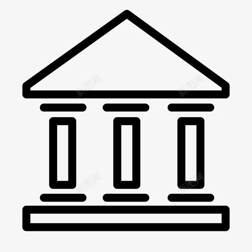 银行货币证券交易所图标svg_新图网 https://ixintu.com 证券交易所 货币 银行 银行家族