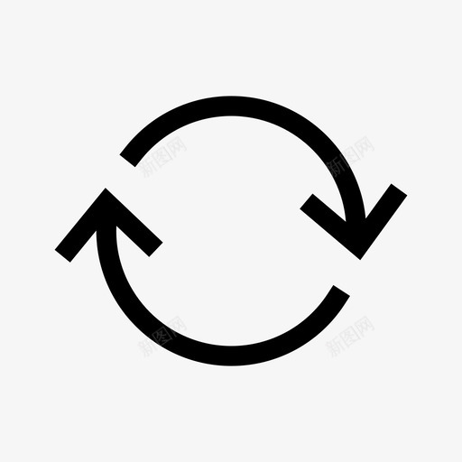 刷新箭头循环图标svg_新图网 https://ixintu.com 刷新 加载 循环 箭头 重新加载