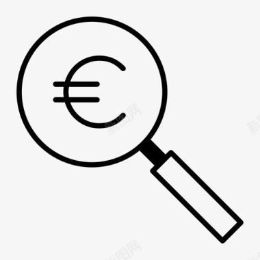 搜索欧元欧元货币图标图标