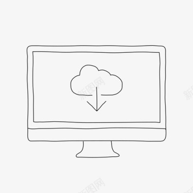 桌面云服务器云服务器设备图标图标
