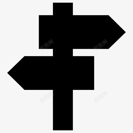 十字路口方向位置图标svg_新图网 https://ixintu.com ios网络用户界面 位置 十字路口 导航 方向 标志