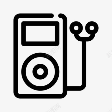 mp3播放器耳机ipod图标图标