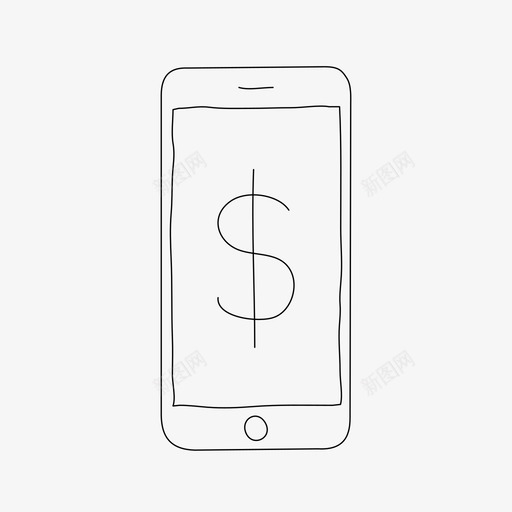 iphone货币设备金融图标svg_新图网 https://ixintu.com iphone货币 屏幕 设备 金融