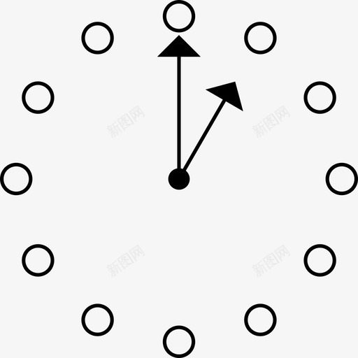 时钟1时间图标svg_新图网 https://ixintu.com 1 手表 时钟 时间